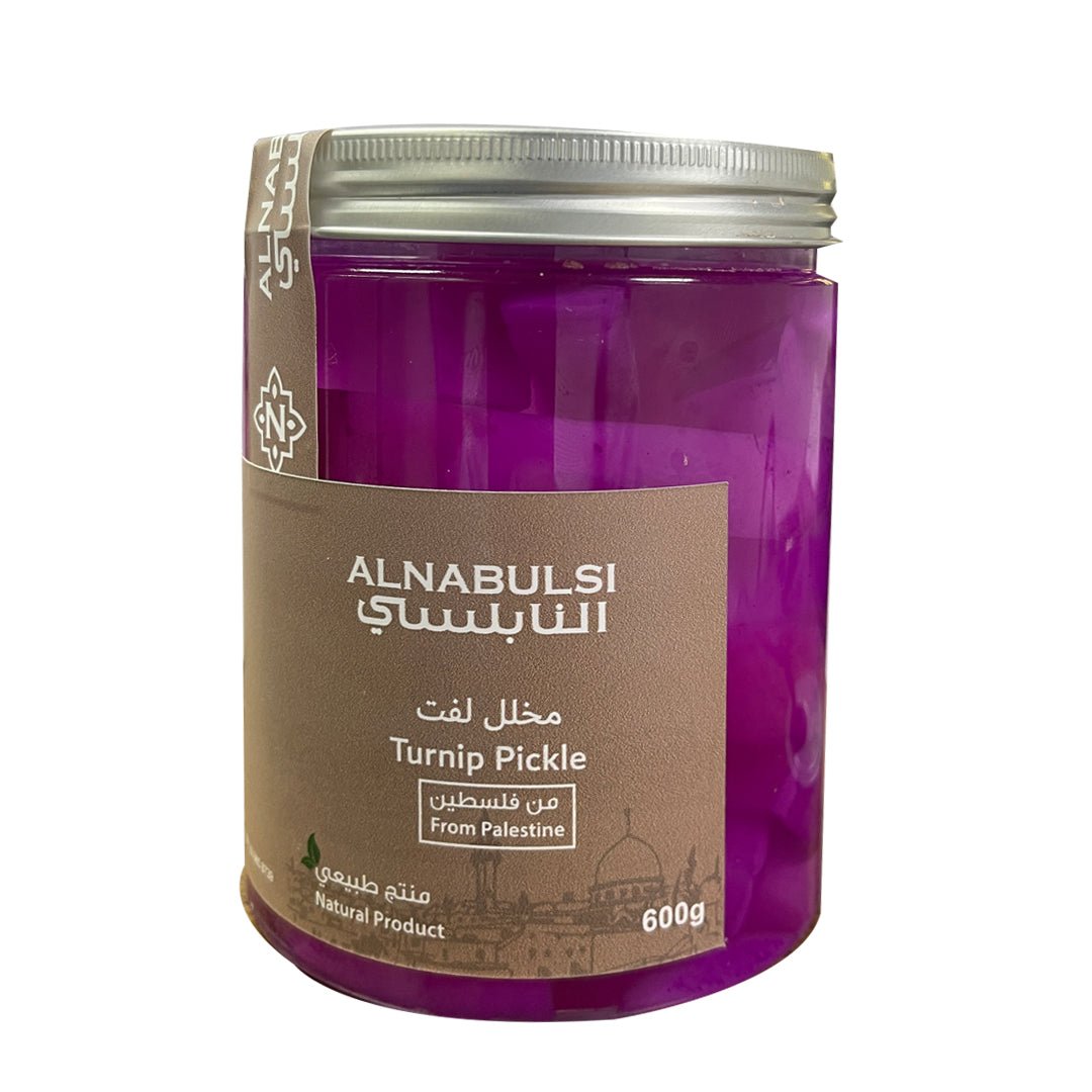 Al Nabulsi Pickled Turnip Palestine 600g | النابلسي مخلل لفت - 2kShopping