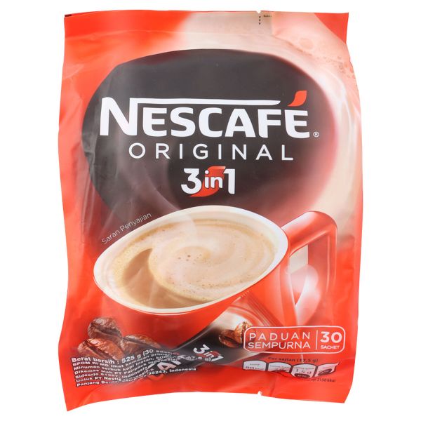 Nescafe Original 3in1 Instant Coffee 17.5g Pack of 30 |نسكافيه ٣ في ١
