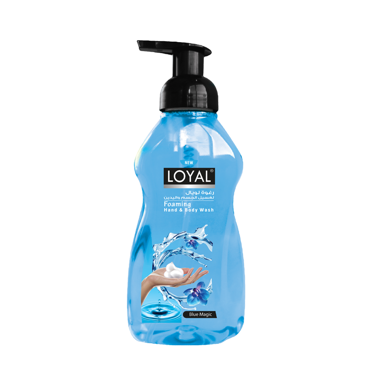 Loyal Foaming Hand & Body Wash Blue Magic 500ml | لويال رغوة غسول اليدين والجسم بلو ماجيك 500 مل