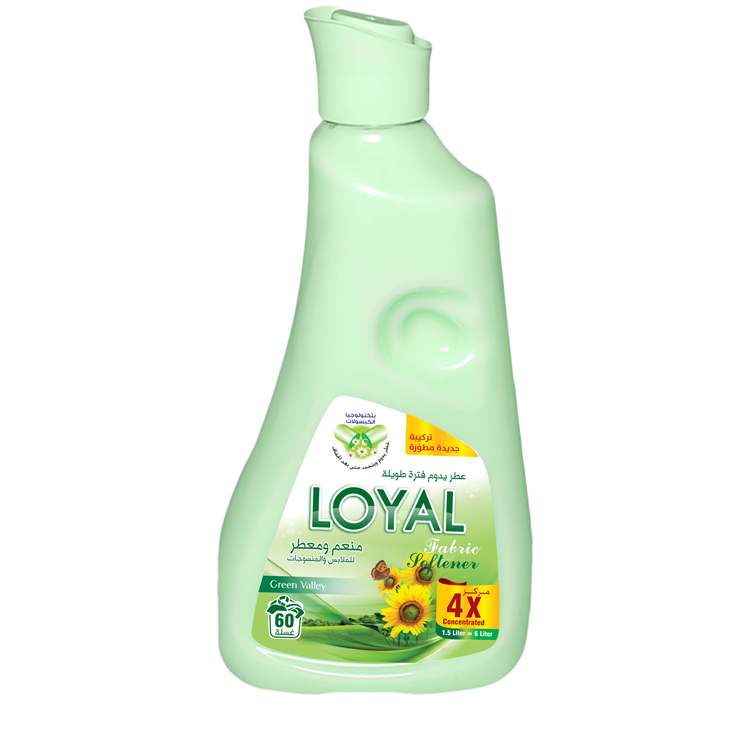 Loyal Fabric Softener Green Valley 1.5L | لويال منعم ومعطر الملابس الاخضر