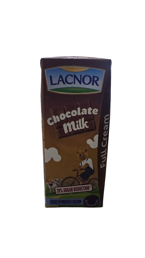 Lacnor Chocolate Flavoured Milk 180 ml | لاكنور حليب بالشوكولاتة - 2kShopping