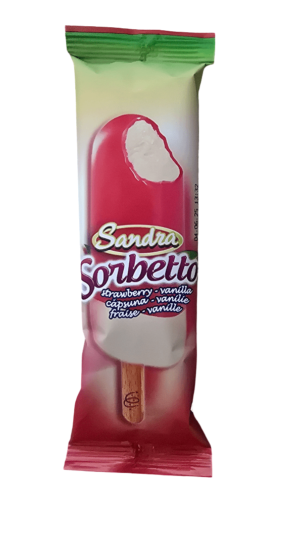 Sandra Sorbetto Mini - Strawberry - Vanilla Ice Cream 55g - 2kShopping