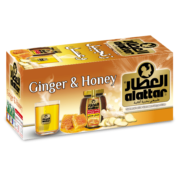 Alattar Ginger and Honey Tea Bags | العطار زنجبيل وعسل - 2kShopping