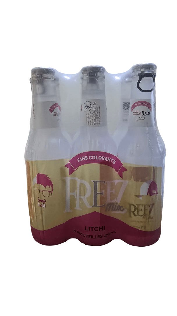 Freez Lychee Carbonated Drink Pack of 6*275ml | فريز ليتشي - 2kShopping