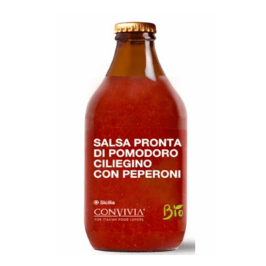 Organic Cherry Tomato Sauce Pepperoni 330g | صلصة البندورة كرزية عضوية بيبروني - 2kShopping