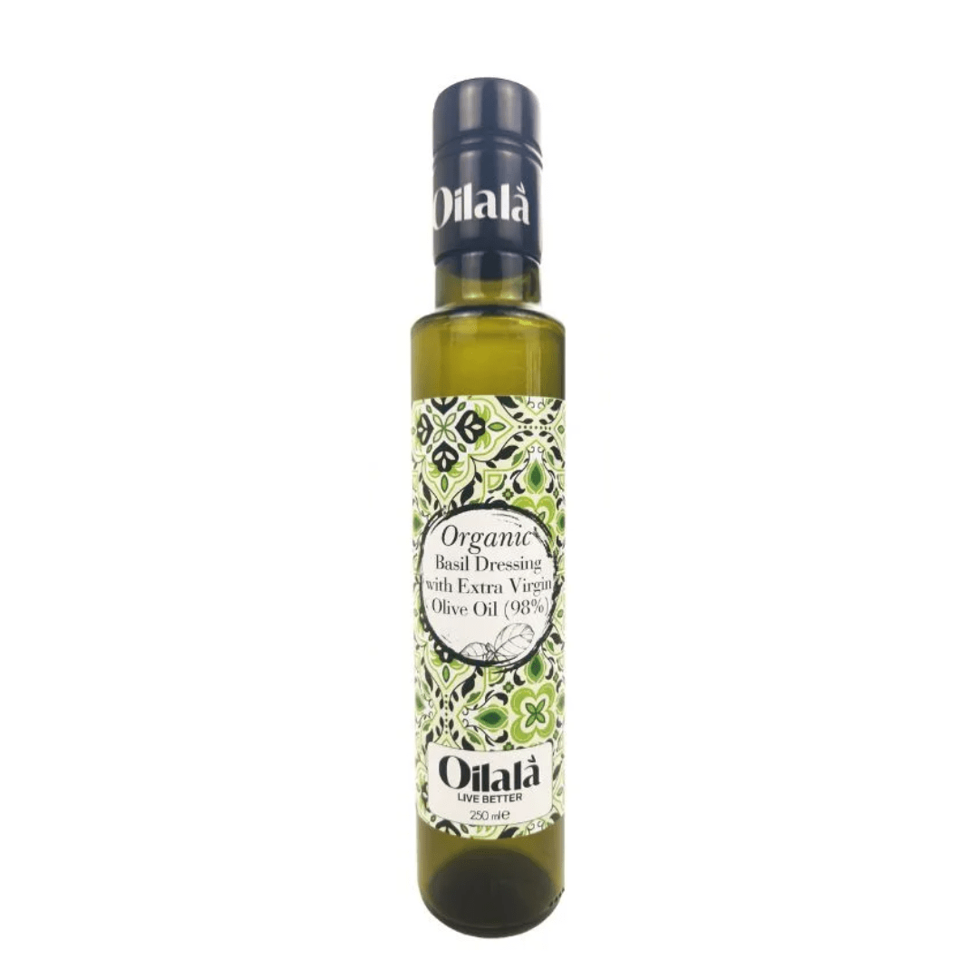 Organic Extra Virgin Olive Oil with Basil 250ml | زيت الزيتون البكر الممتاز العضوي مع الريحان - 2kShopping
