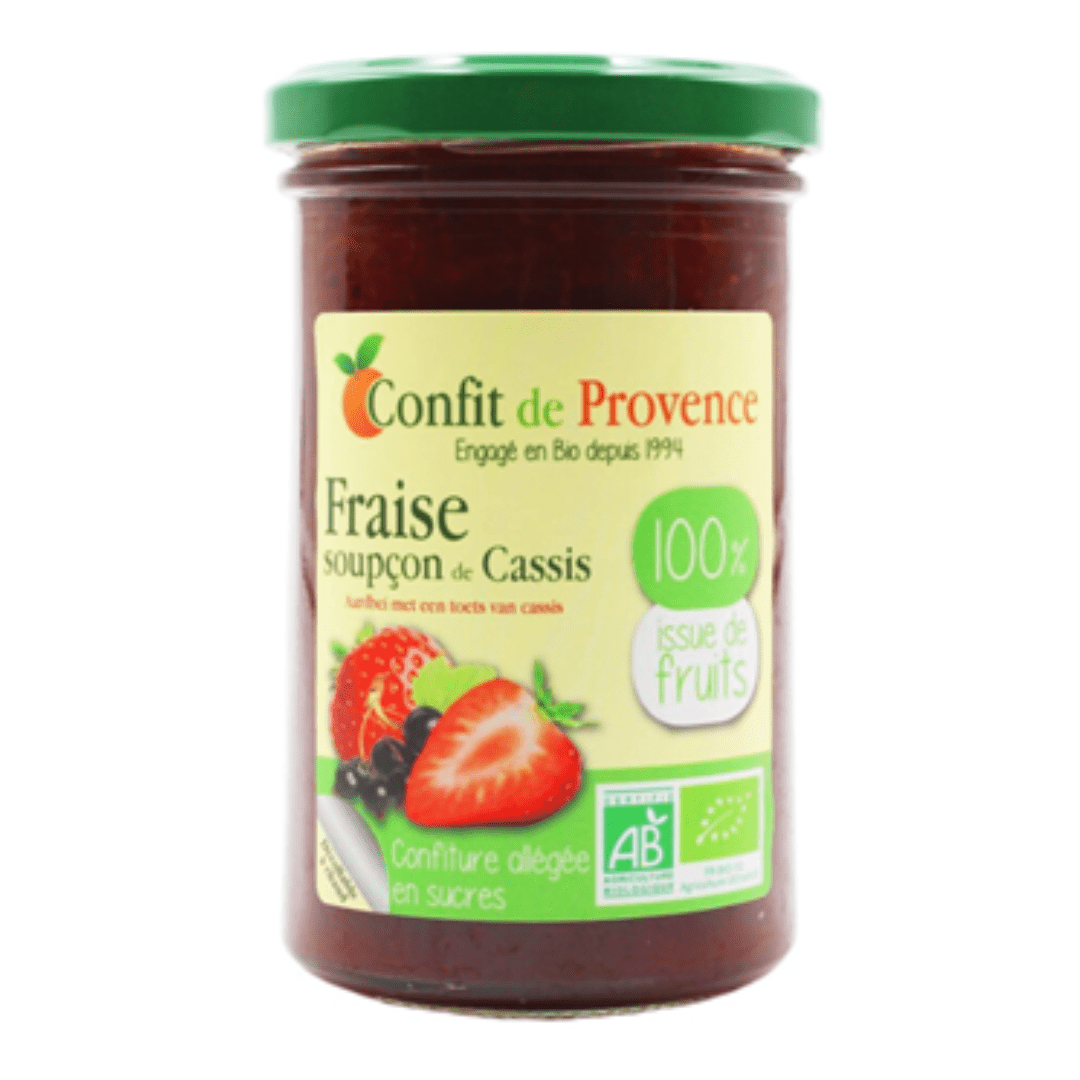 Organic Strawberry Jam With Blackcurrant (100% Fruit) 290g | مربى الفراولة العضوي مع الكشمش الأسود (100% فاكهة) - 2kShopping