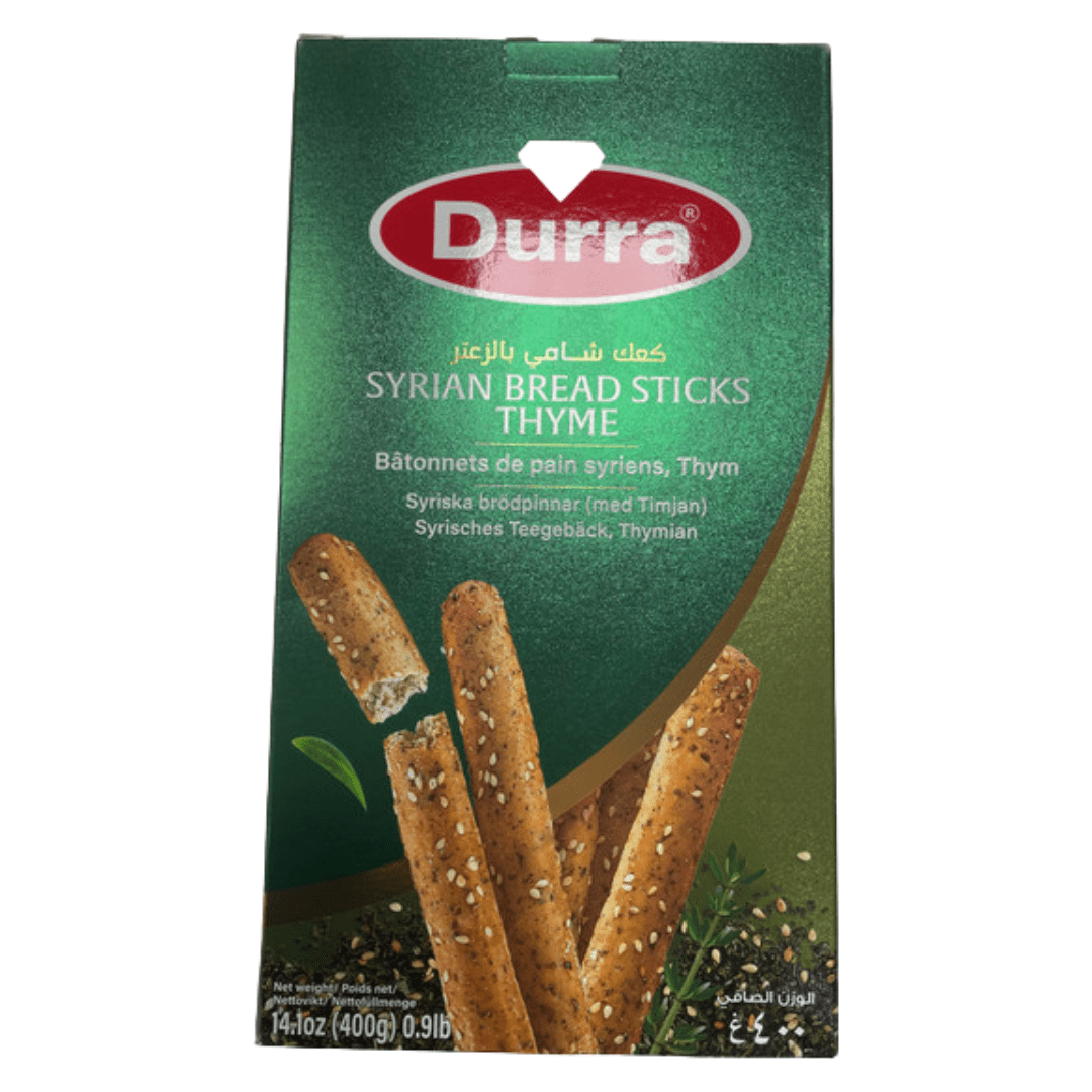 Durra Breadsticks Thyme 400g Expiry Date (01/11/25) | الدرة كعك شامي بالزعتر - 2kShopping