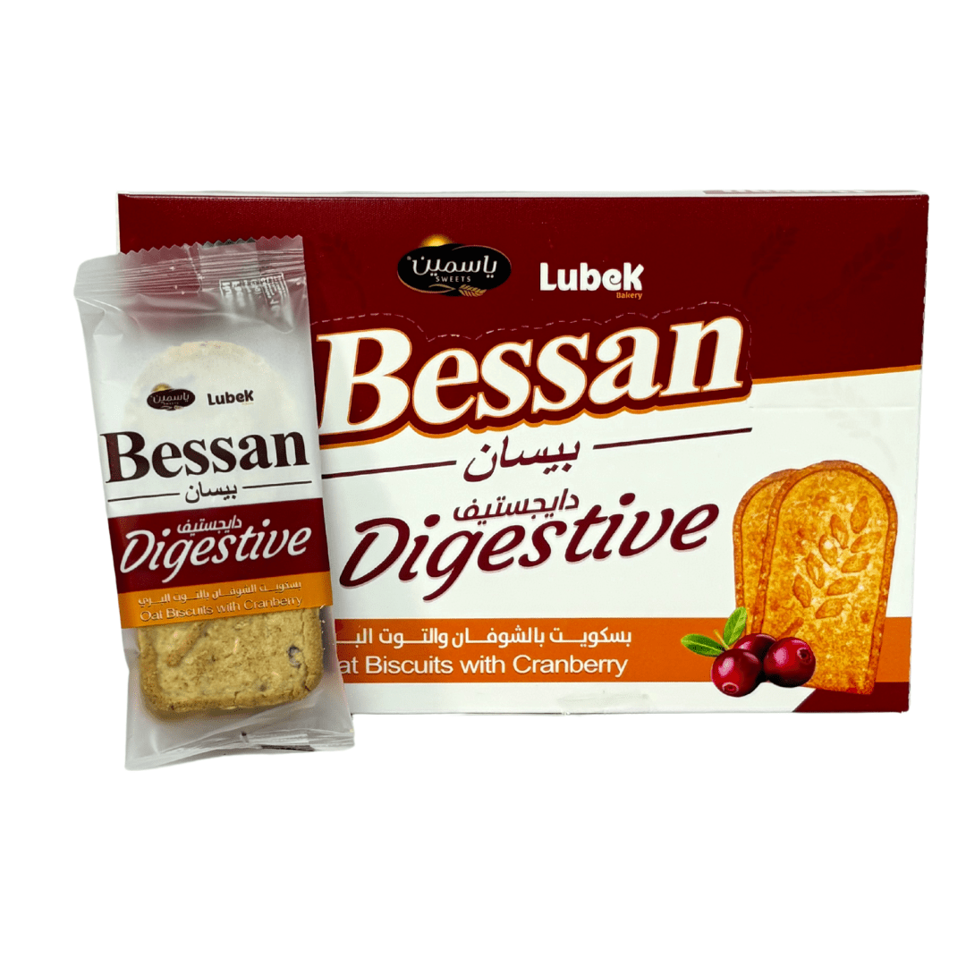 Bessan Oat Biscuits with Cranberry 33g Expiry Date (12/2025) | بيسان بسكويت الشوفان والتوت البري - 2kShopping