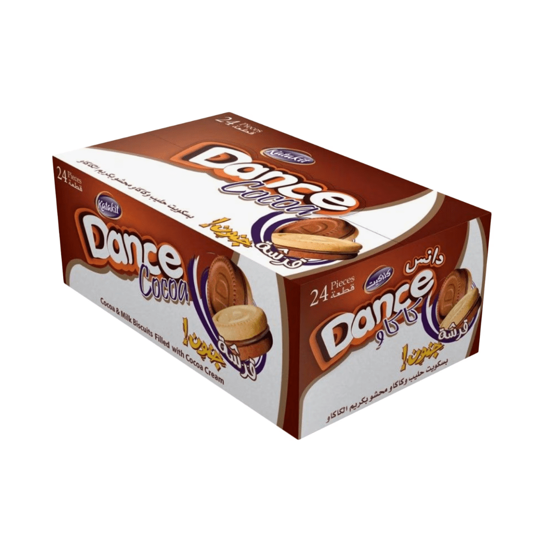 Katakit Dance Biscuits 12 x 36g | دانس بسكيوت محشي بالشوكولاتة - 2kShopping