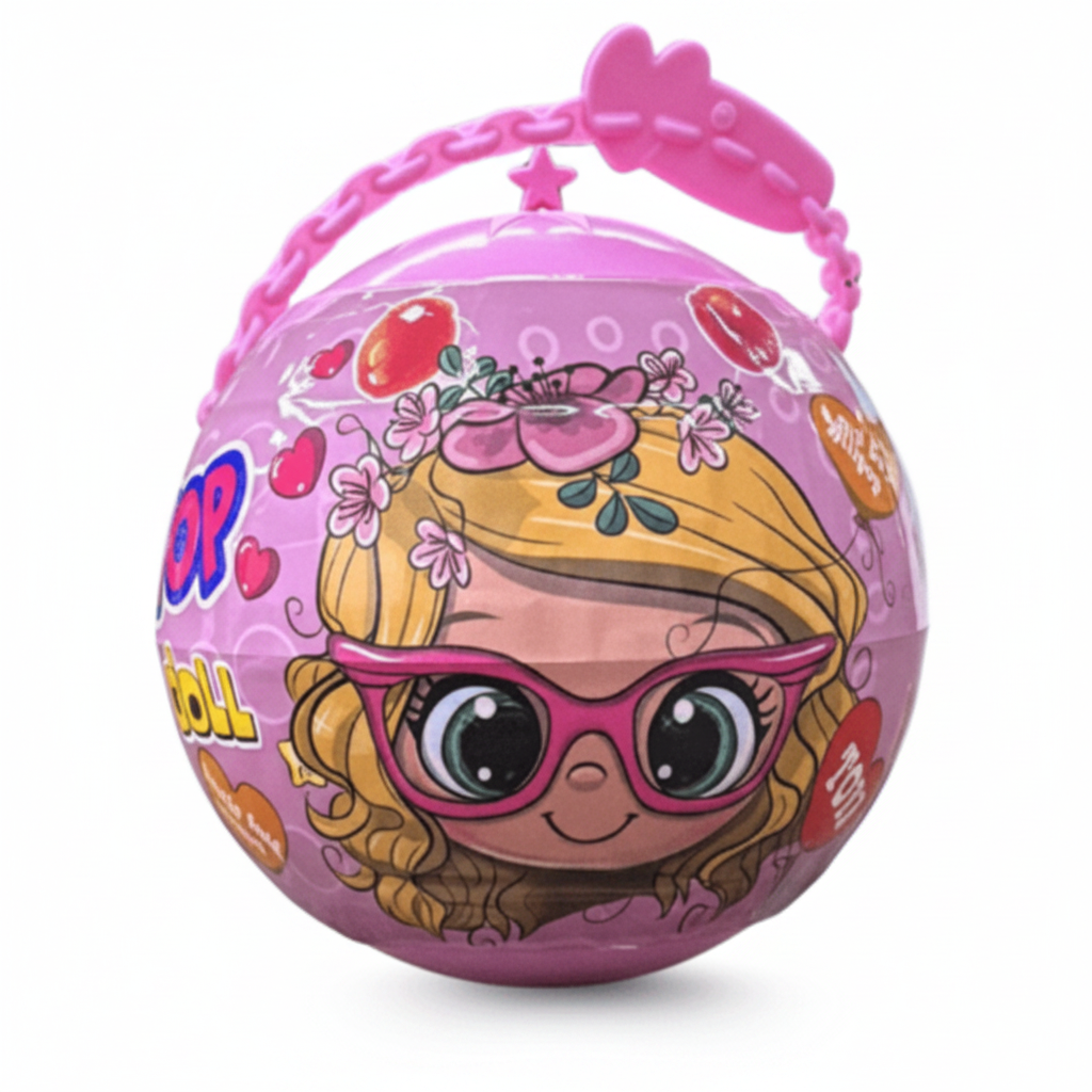 Joytop Sweet Doll Bag Lollipop with Surprise Τοy 11g | جوي توب حقيبة دمية مع مصاصة و لعبة - 2kShopping