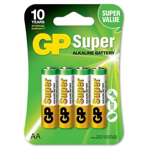 Gp Battery Super Alkaline AA*4 Pcs - 2kShopping