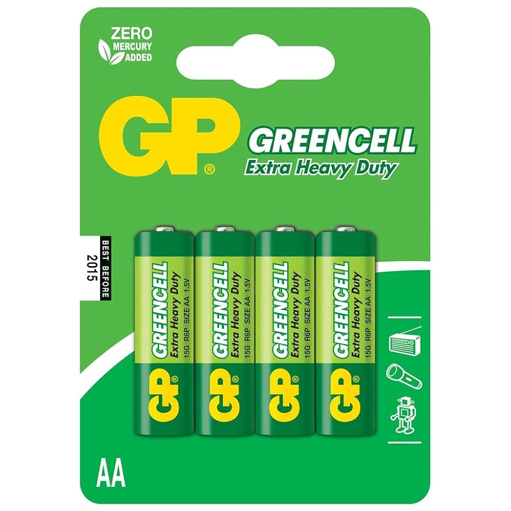 Gp Battery Greencell 2*AAA Free - 2kShopping