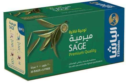 El-Basha Premium Sage Tea 25's|الباشا شاي ميرامية