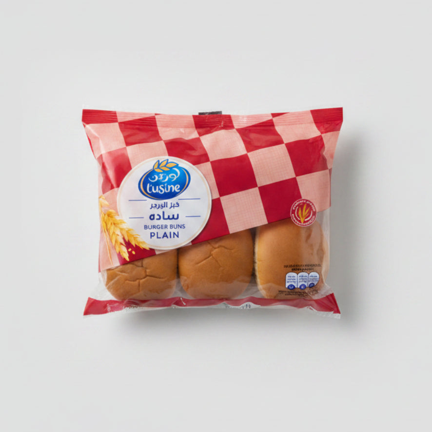Lusine Burger Bun Plain 402g|خبز البرجر سادة