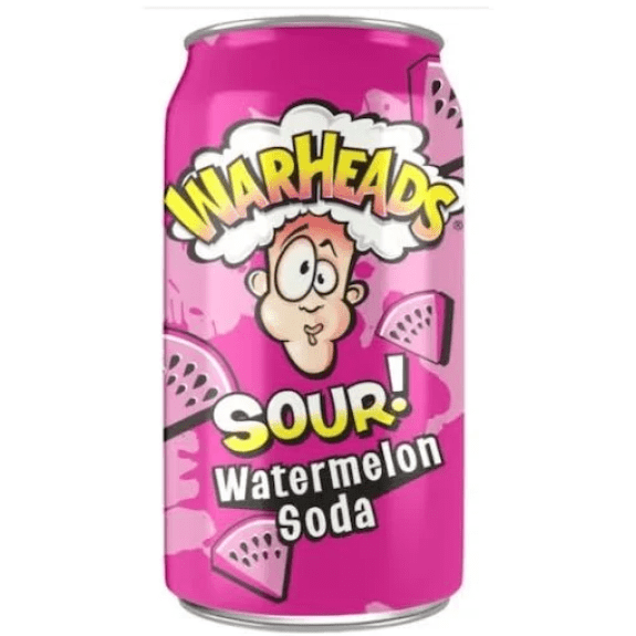 Warheads Sour Watermelon Soda 355ml | وور هيدز مشروب بنكهة البطيخ الحامض - 2kShopping