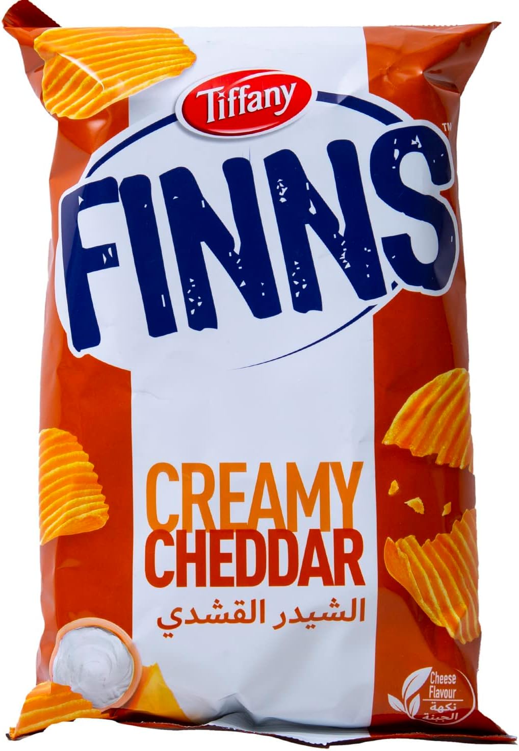 Tiffany Finns Chips Creamy Cheddar 85g | تيفاني شيبس بجبنة الشيدر - 2kShopping