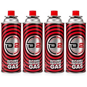 D2 Butaine & Propane Gas 220g X 4pcs