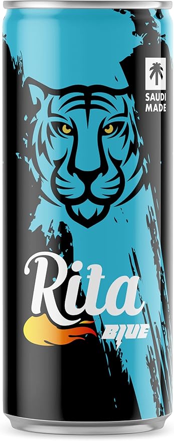 Rita Sparkling Drink Blue Can 240ml | ريتا مشروب غازي بلو باور - 2kShopping