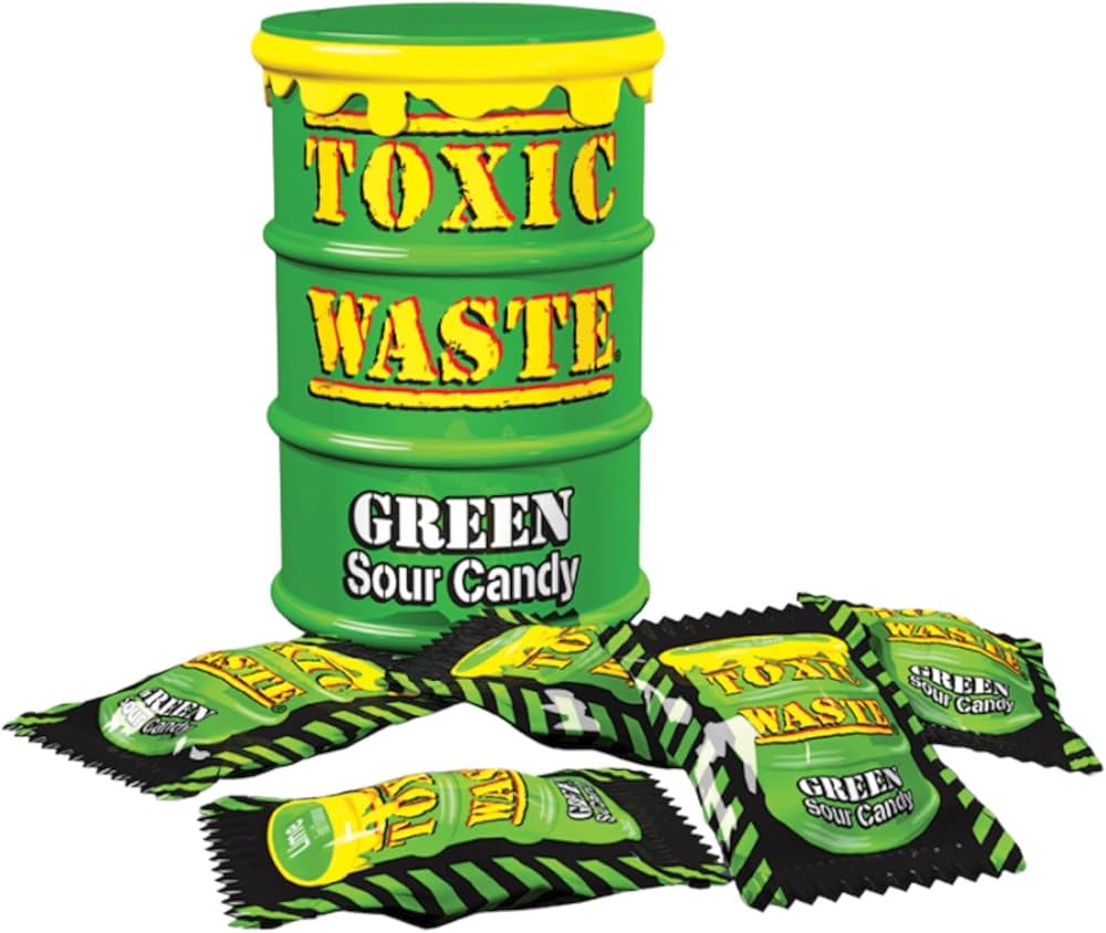 Toxic Waste Green Sour Candy 42g|حلوى خضراء حامضة (Exp:10 - 2025) - 2kShopping