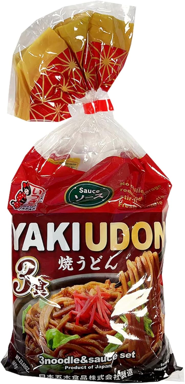 Japanese Noodles Yakiudun 3 Meals & Worcester Sauce 669g | نودلز - 2kShopping