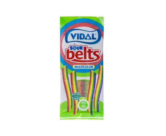 VIDAL Rainbow Belts 90g | فيدال حلوى الفاكهة الملونة - 2kShopping