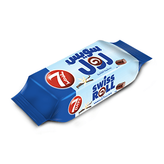 7Days Mini Vanilla Swiss Roll 55g | ميني سويس رول بالفانيلا - 2kShopping