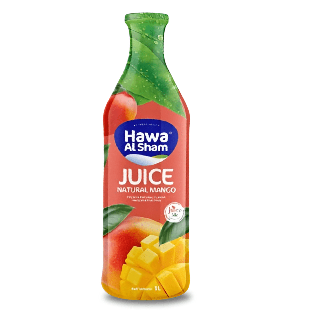 Hawa Al Sham Natural Juice Mango 1L | هوى الشام عصير مانجو طبيعي - 2kShopping