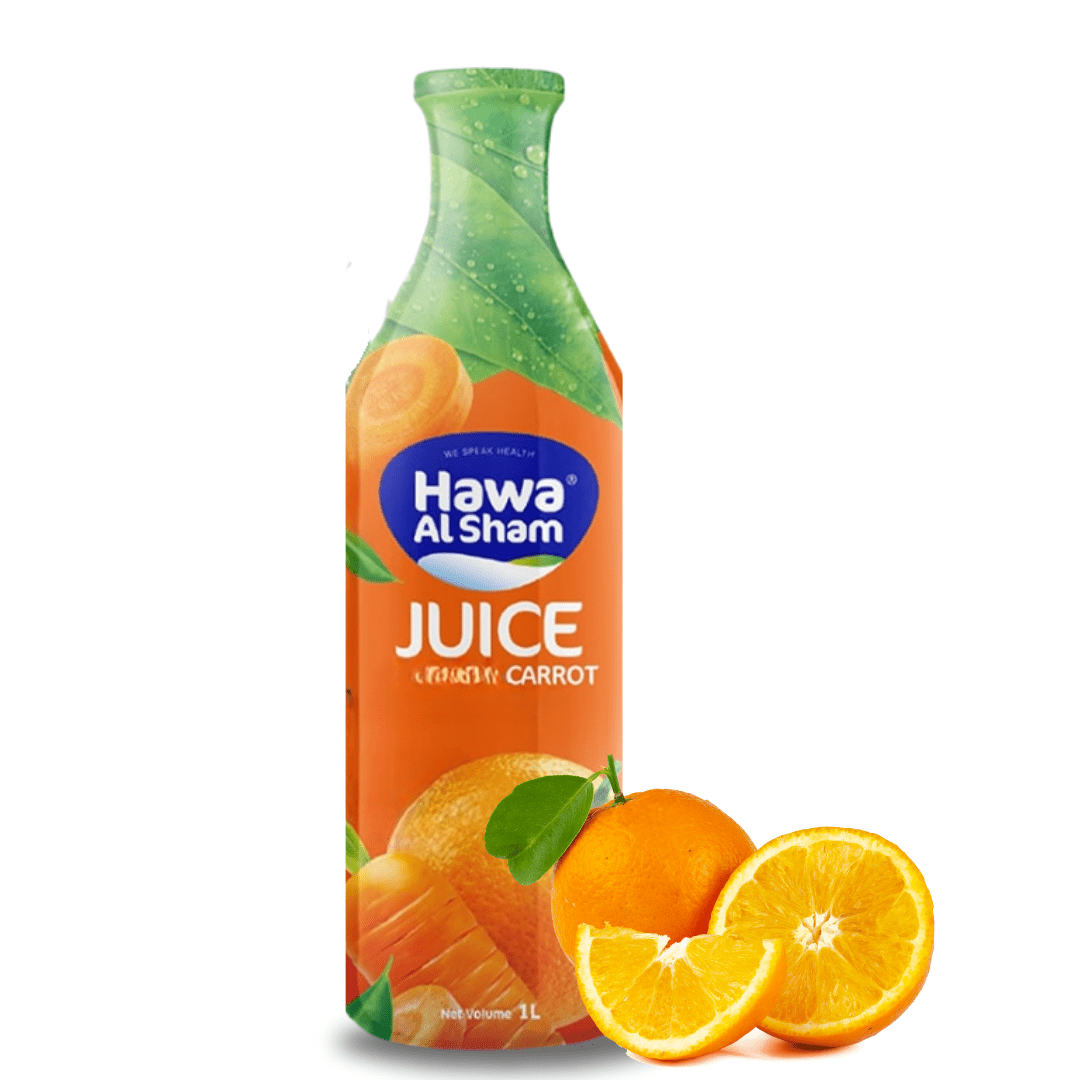 Hawa Al Sham Natural Orange & Carrot Juice 1L | هوى الشام عصير برتقال وجزر طبيعي - 2kShopping