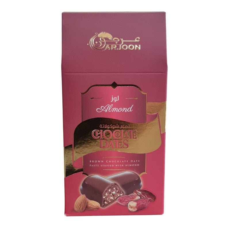 Arjoon Chocolate Dates with Almond 200g | عرجون تمر بالشكولاتة واللوز (Exp:23/02/2026) - 2kShopping