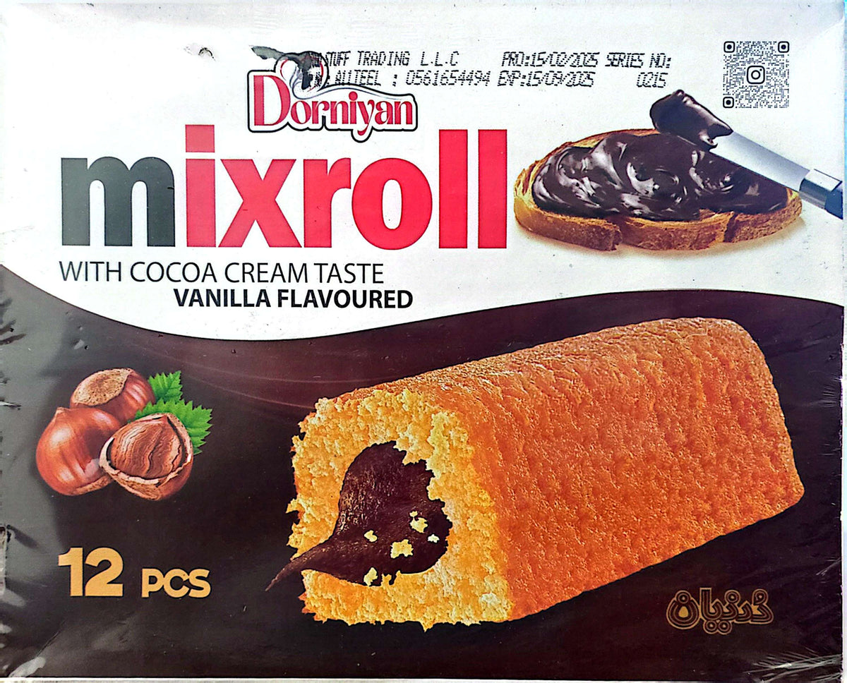 Dorniyan Cocoa Mixroll 12Pcs | دورنيان ميكس رول بالكاكاو 12 قطعة