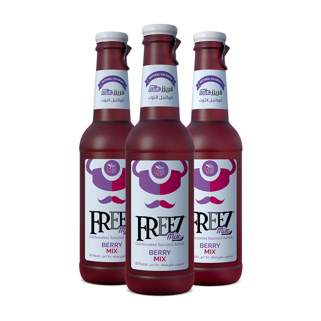 Freez Berry Mix Carbonated Drink 6 Pcs x 275ml | فريز كوكتيل التوت - 2kShopping