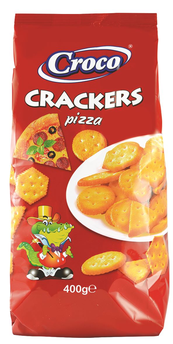 Croco Crackers Pizza 400g | كروكو كراكر بنكهة البيتزا - 2kShopping