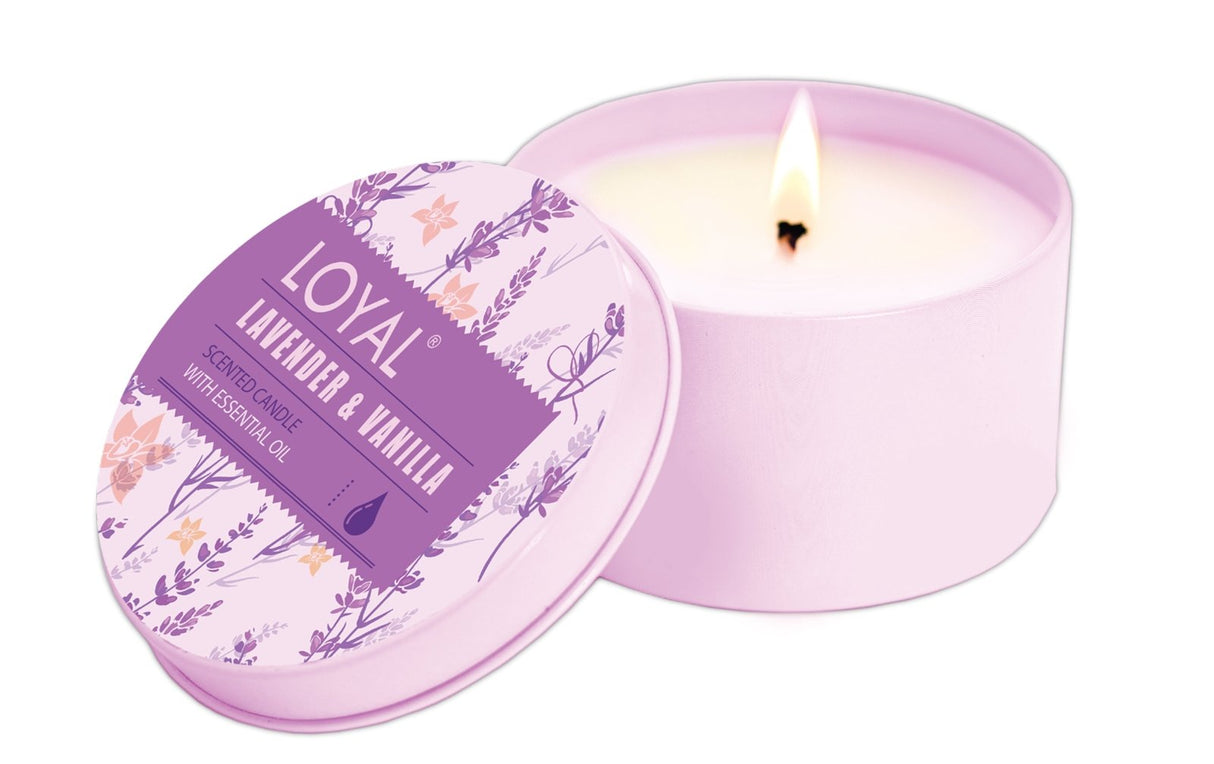 Loyal Lavender & Vanilla Scented Candle | لويال شمع معطر لافندر وفانيلا - 2kShopping