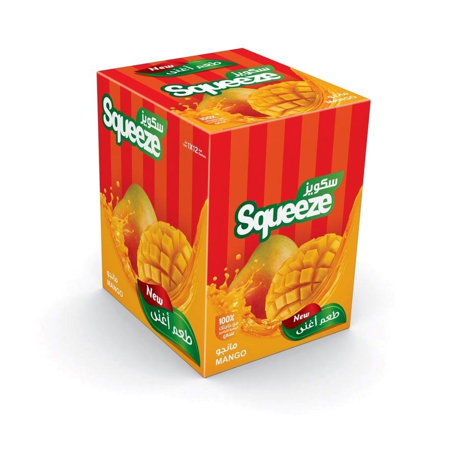 Squeeze Mango Instant Drink 12 x 30g | سكويز شراب المانجا - 2kShopping