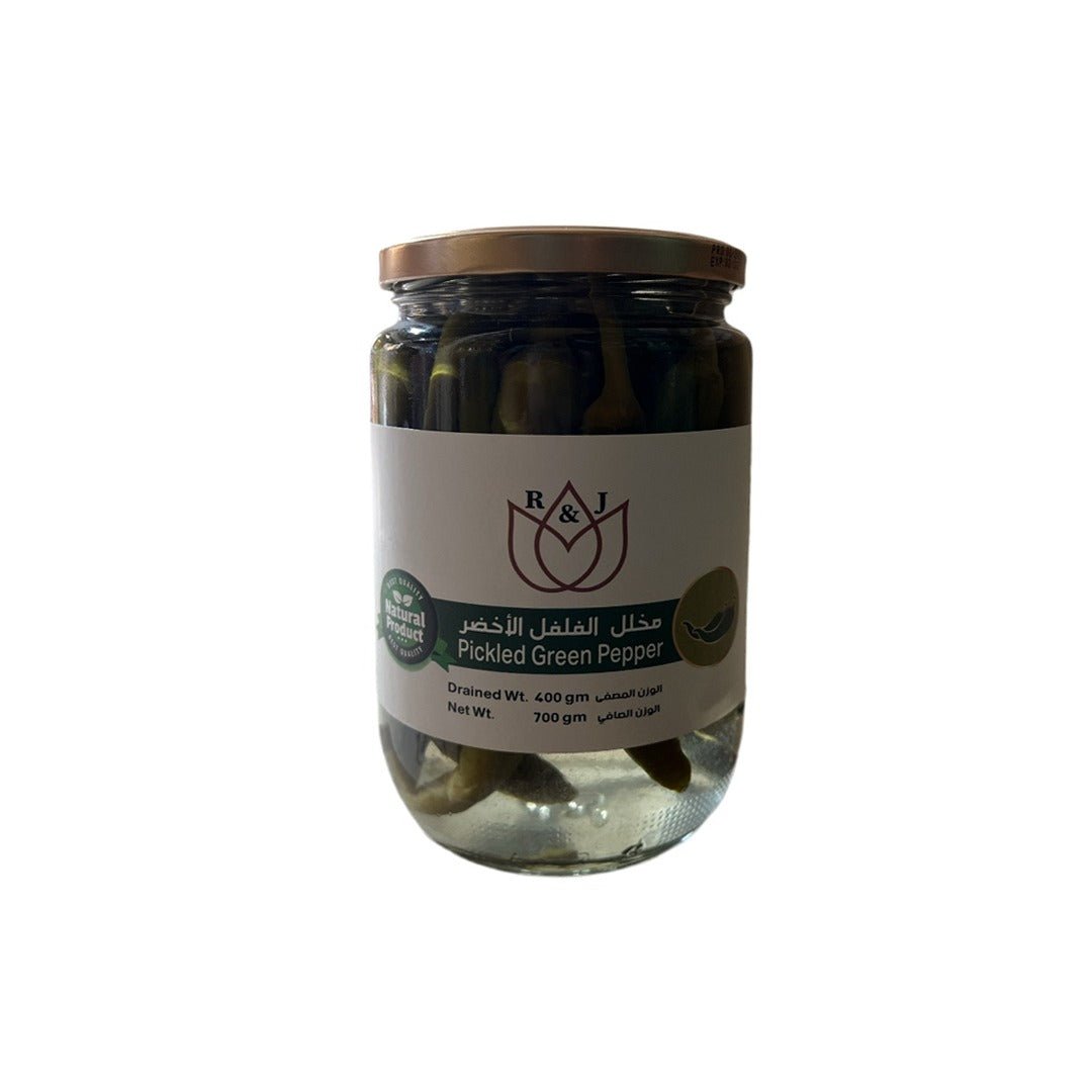 R&J Pickled Green Pepper 700g | آر آند جي مخلل الفلفل الاخضر - 2kShopping