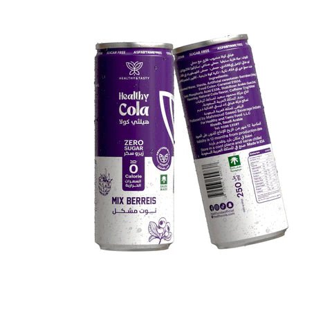 Healthy Mixed Berries Cola Zero 250ml | هيلثي مشروب غازي التوت - 2kShopping