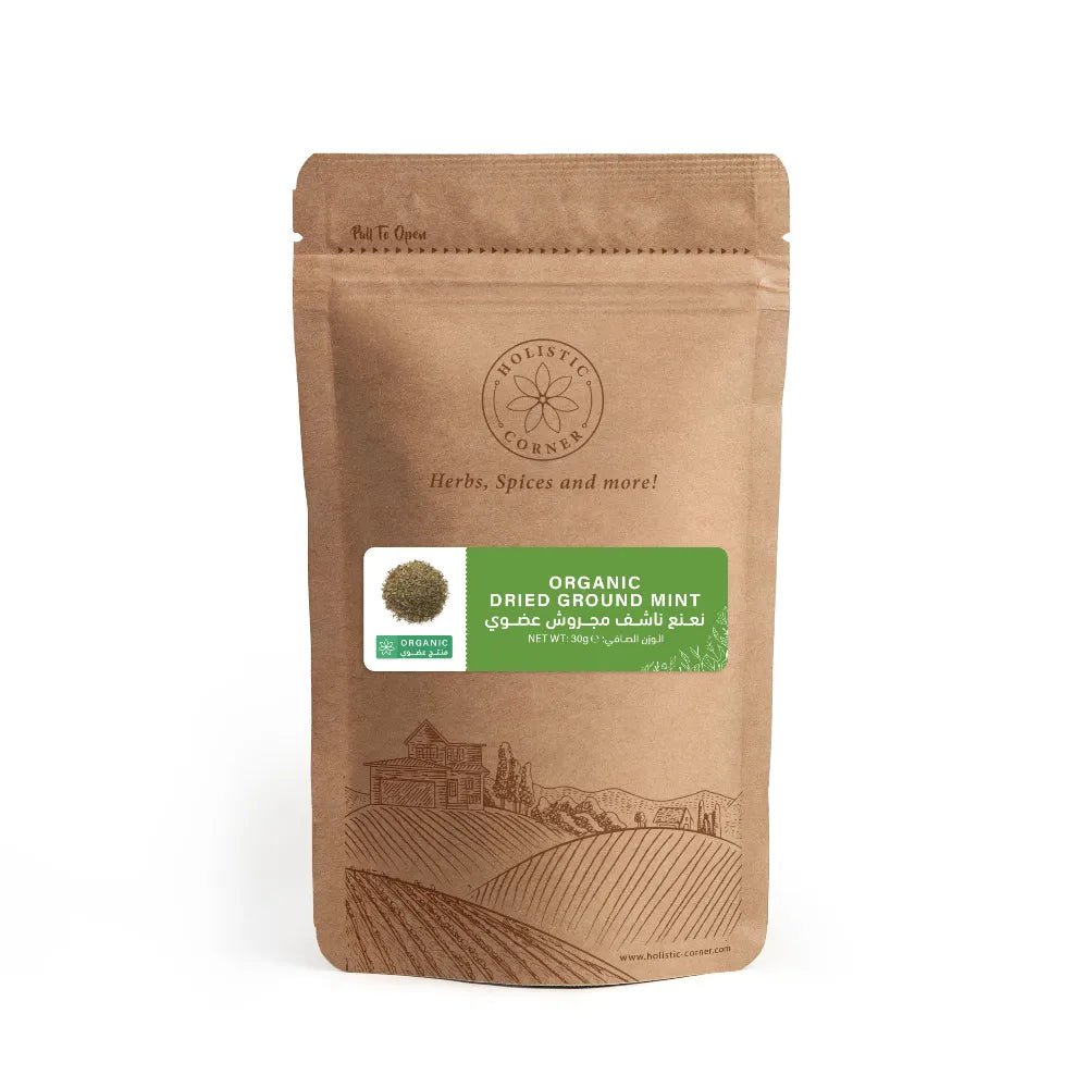 Holistic Corner Organic Ground Mint 30g | نعنع مجفف عضوي - 2kShopping