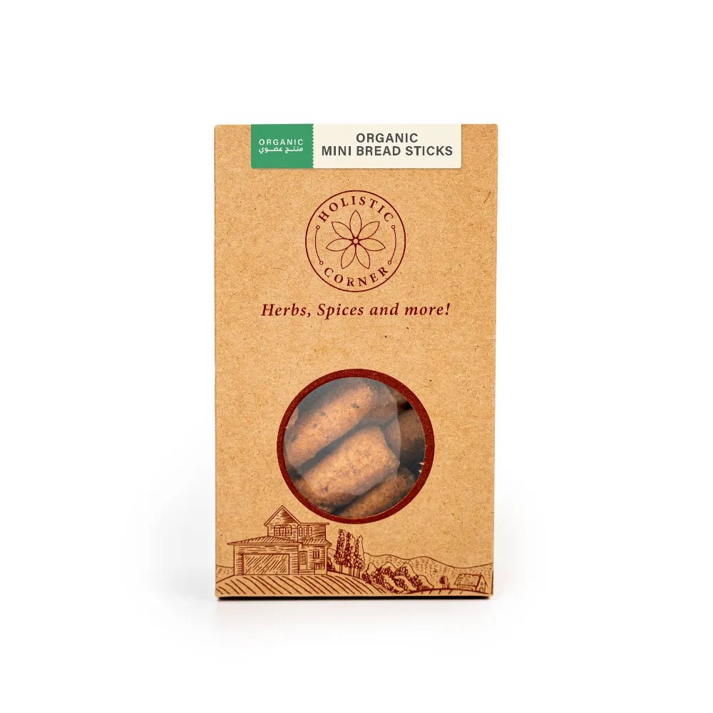 Holistic Corner Organic Mini Bread Sticks 100g | اصابع الكعك العضوي - 2kShopping