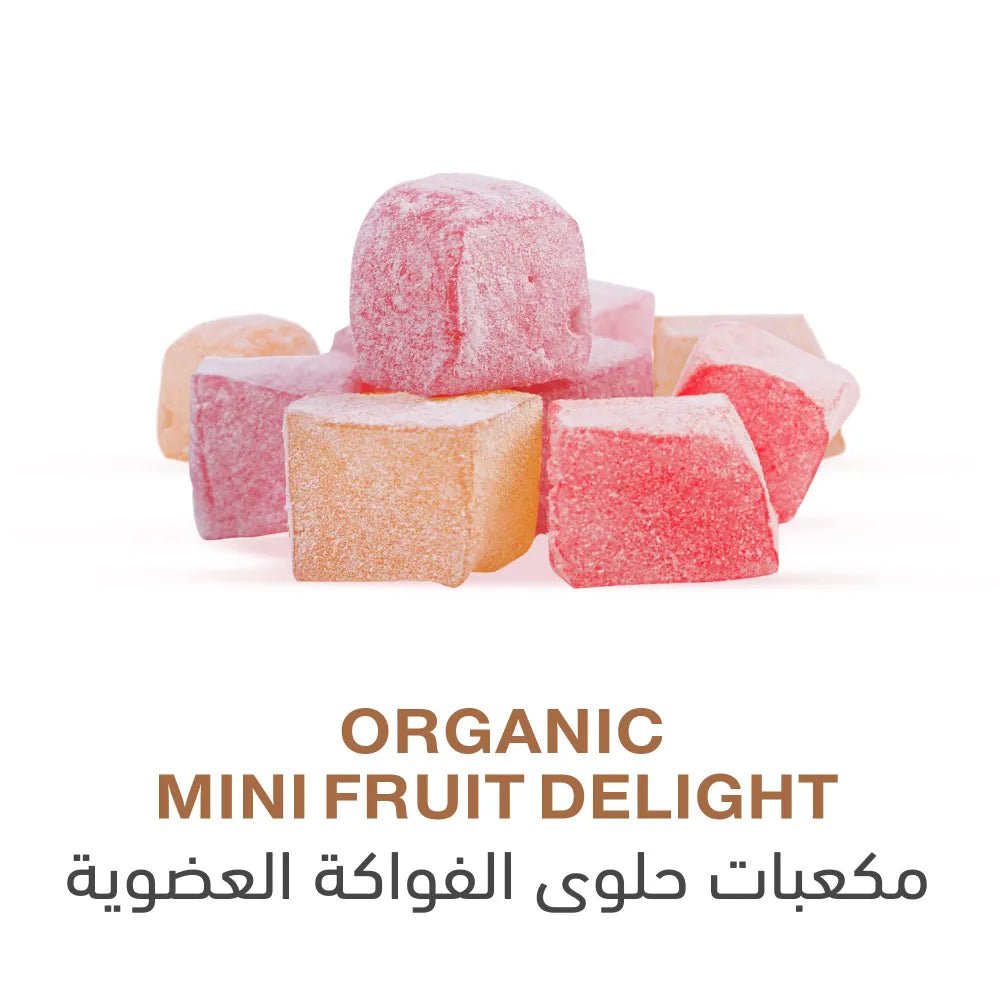 Holistic Corner Organic Mini Fruit Delight 100g | مكعبات حلوى الفواكه العضوية - 2kShopping