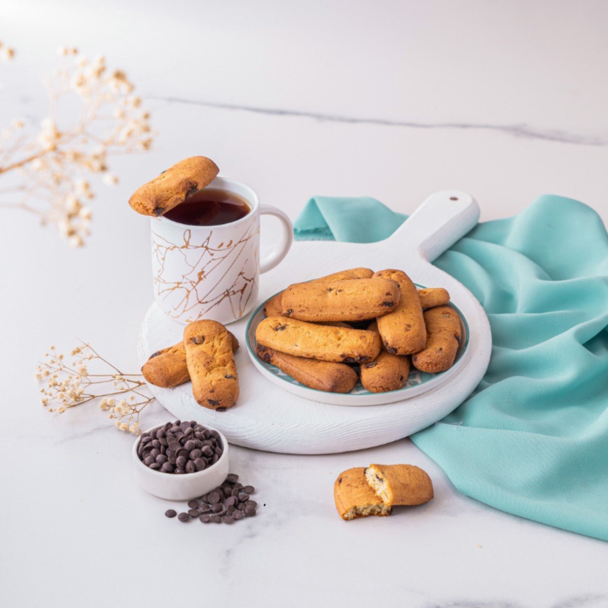 Qabalan Fingers Chocolate Chips 450g | قبلان اصابع بالشوكولاتة - 2kShopping