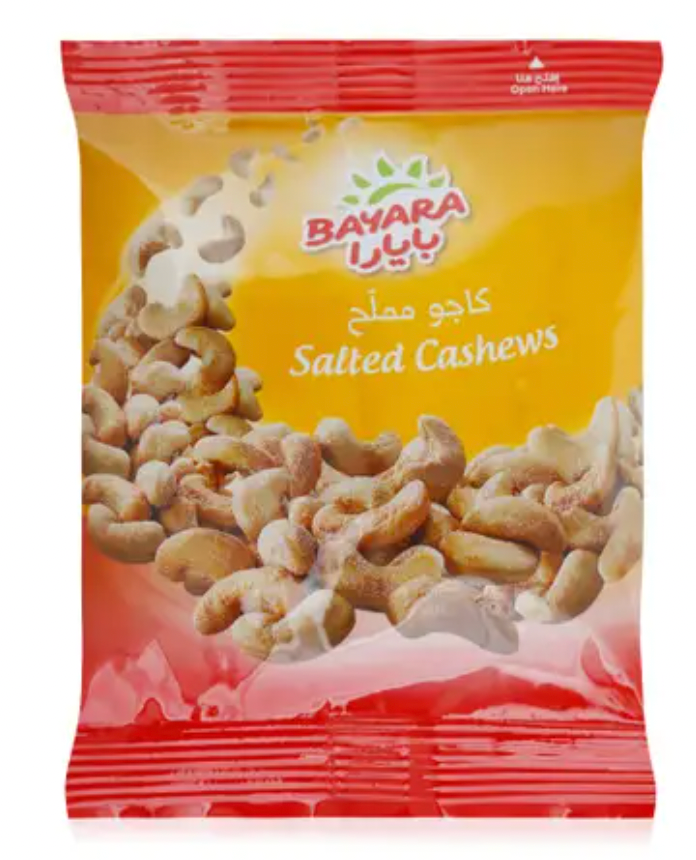Bayara Cashews Salted 30g | بايارا كاجو مملح
