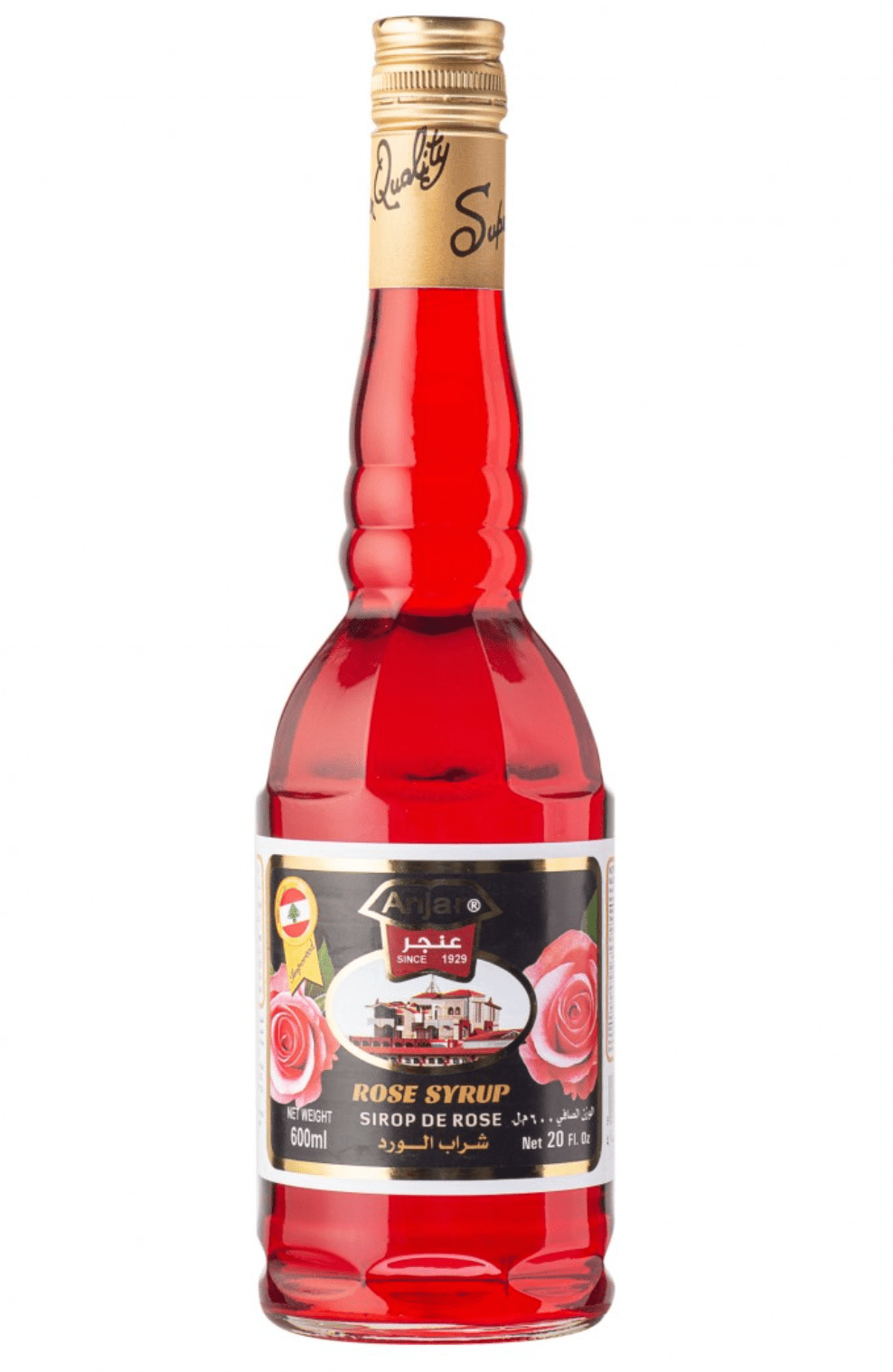 Anjar Rose Syrup 600ml | عنجر شراب الورد - 2kShopping