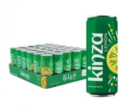 Kinza Lemon Carbonated Drink 250ml Box of 30 | كينزا بطعم الليمون - 2kShopping