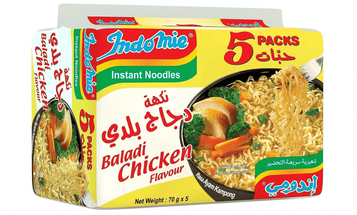 Indomie Baladi Chicken Noodles 70g Pack of 5 | اندومي نكهة دجاج بلدي - 2kShopping