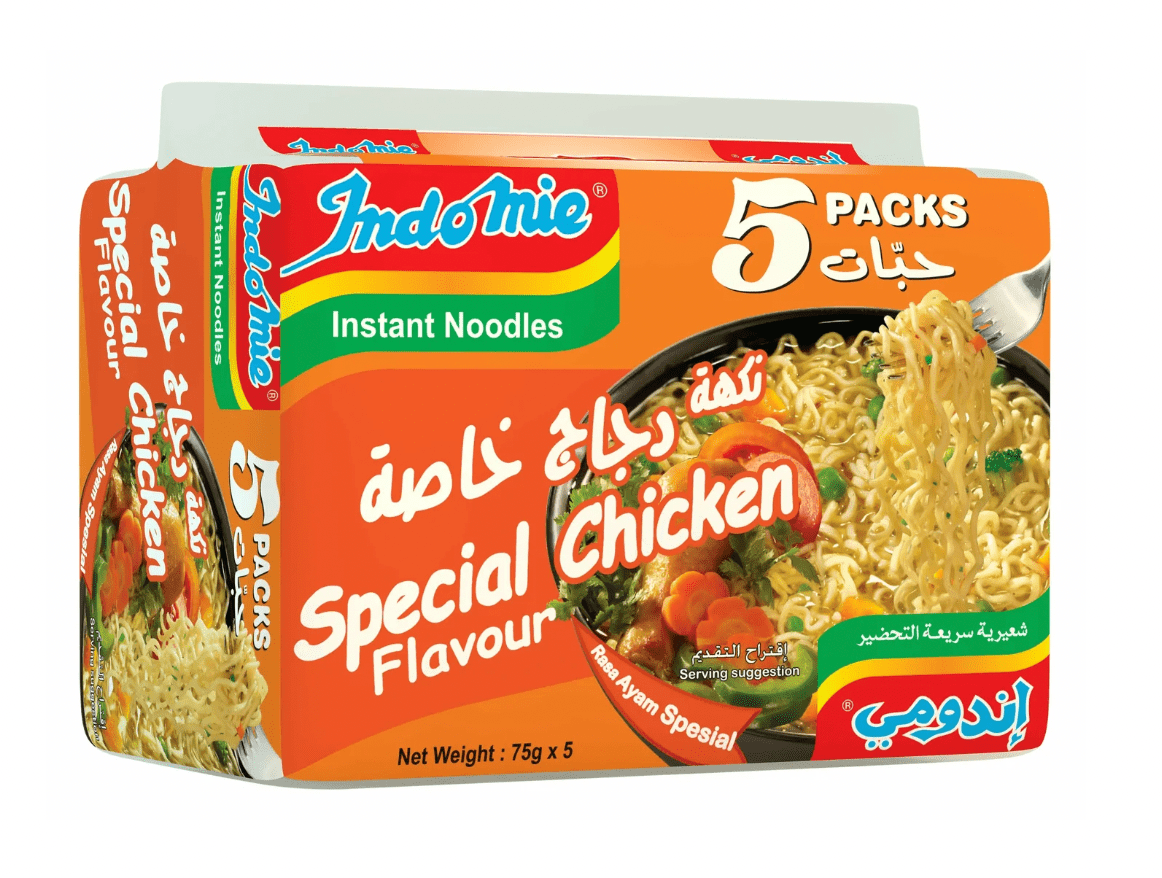 Indomie Special Chicken Noodles 75g Pack of 5 | اندومي نكهة دجاج خاصة - 2kShopping