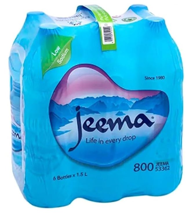 Jeema Mineral Water Bottles 6 x 1.5 L | جيما مياه معدنية قليلة الصوديوم - 2kShopping