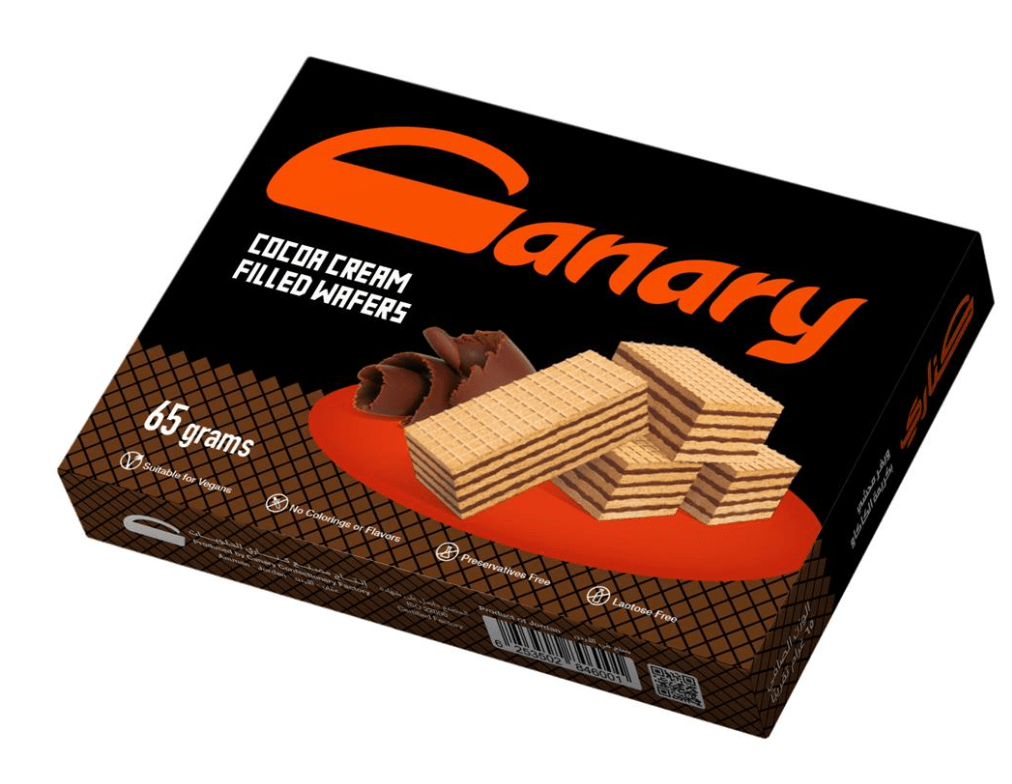 Canary Wafer with Chocolate Cream 65g | بسكويت كناري كبير - 2kShopping