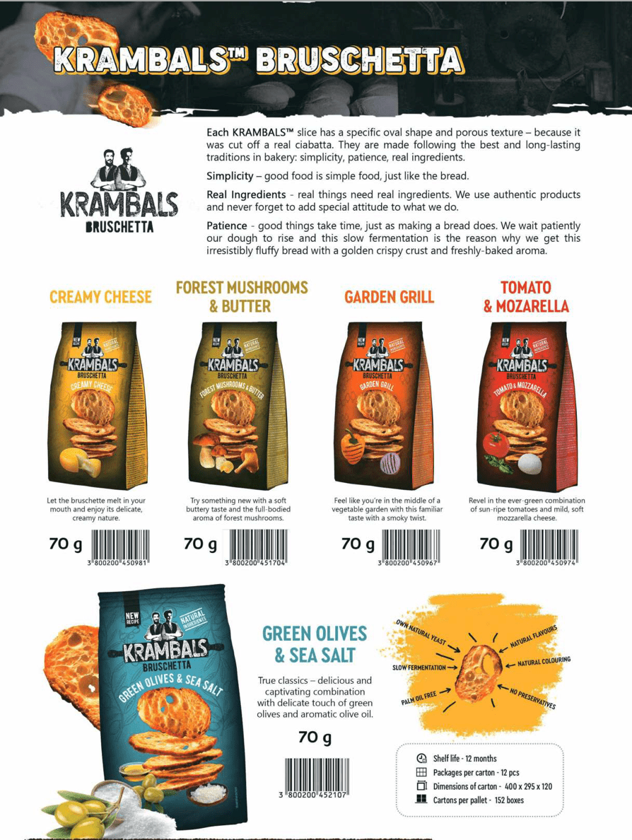 KRAMBALS Garden Grill 70g | خبز محمص بنكهة المشاوي - 2kShopping