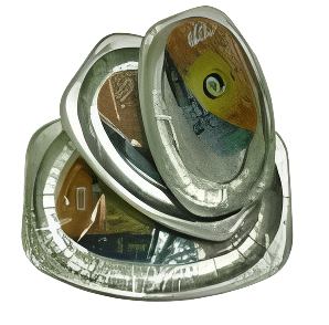 HTE Aluminum Platters L | اطباق مسطحة المنيوم كبير - 2kShopping